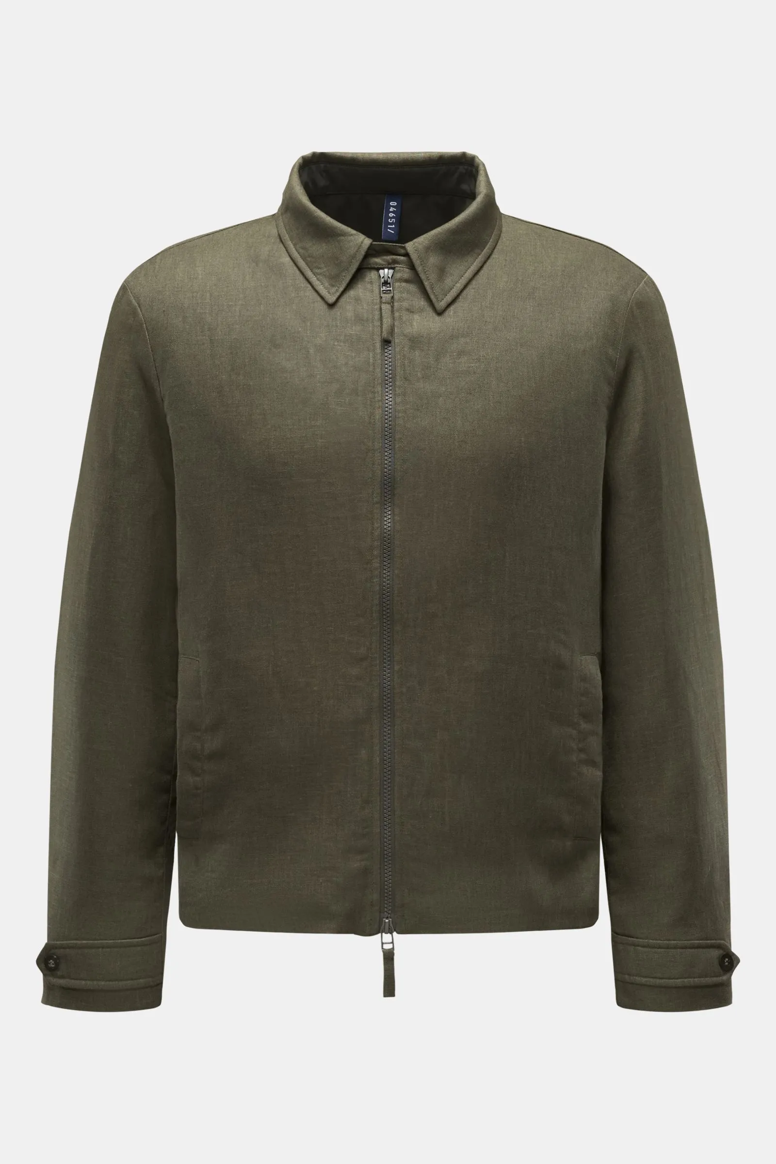 04651/ A TRIP IN A BAG jacket 'Linen Blouson' olive