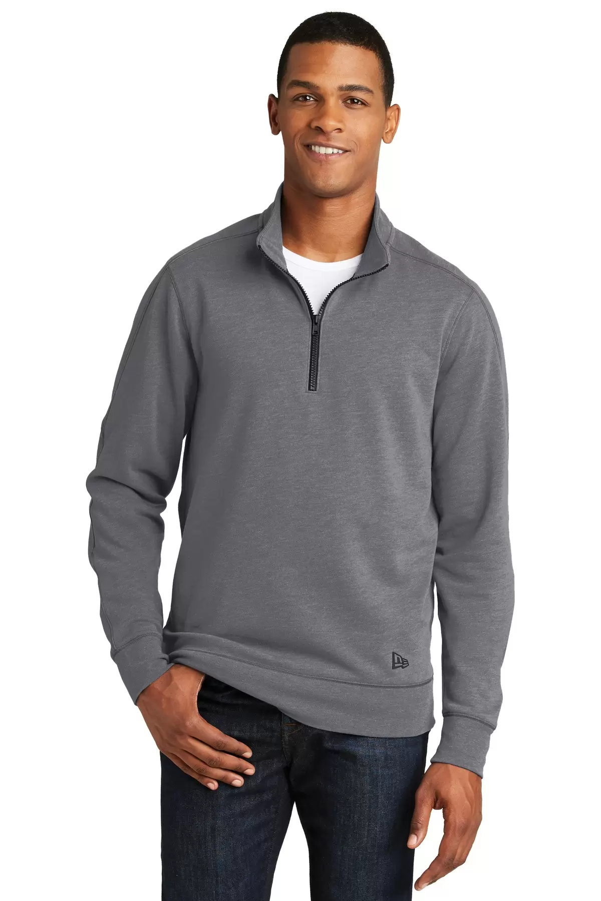 1001 NEA512 New Era  Tri-Blend Fleece 1/4-Zip Pullover SKU: NEA512