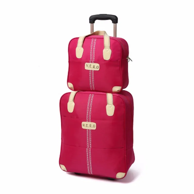 17.7 Inch Travel Luggage Set Brand Spinner Wheel Suitcase Original Women Boarding Box Carry On