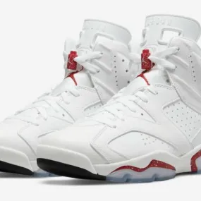 2022 nike air jordan 6 vi retro red oreo 9/10 white blac...