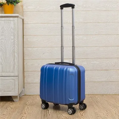 2Pcs Carry On Travel Suitcase Women Laptop Luggage Stripe Pattern Small Luggage 18