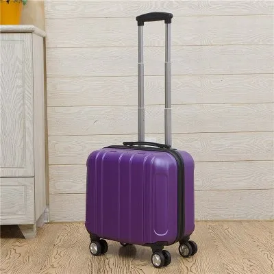 2Pcs Carry On Travel Suitcase Women Laptop Luggage Stripe Pattern Small Luggage 18