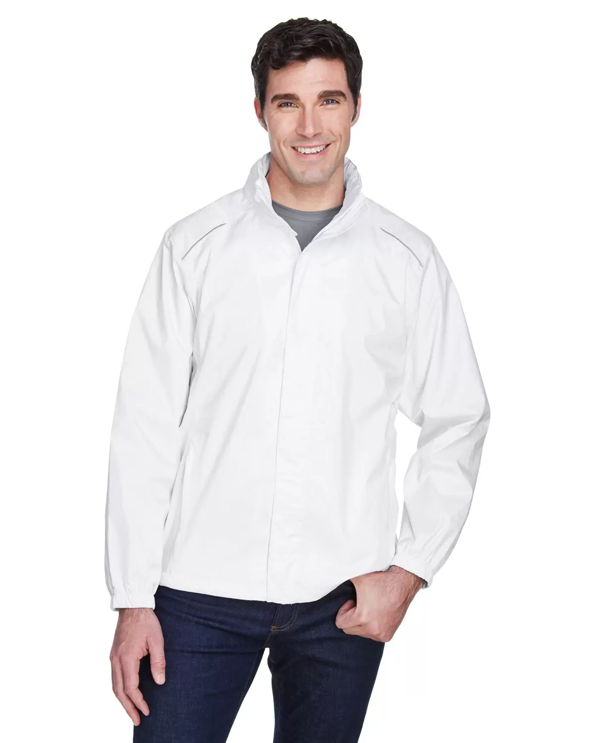 88185 Core 365 Climate Men's Seam-Sealed Lightweight Variegated Ripstop Jacket SKU: 88185