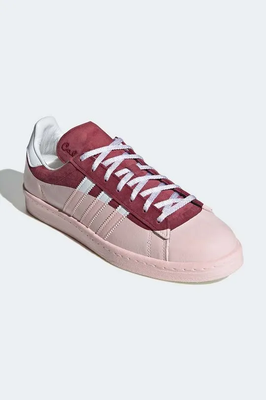 adidas Originals leather sneakers Campus 80s Cali Dewitt maroon color IG3138