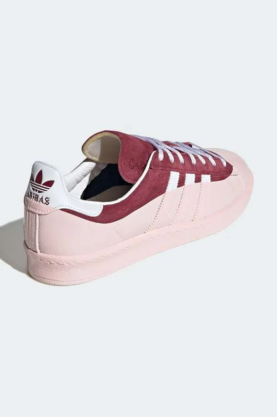 adidas Originals leather sneakers Campus 80s Cali Dewitt maroon color IG3138