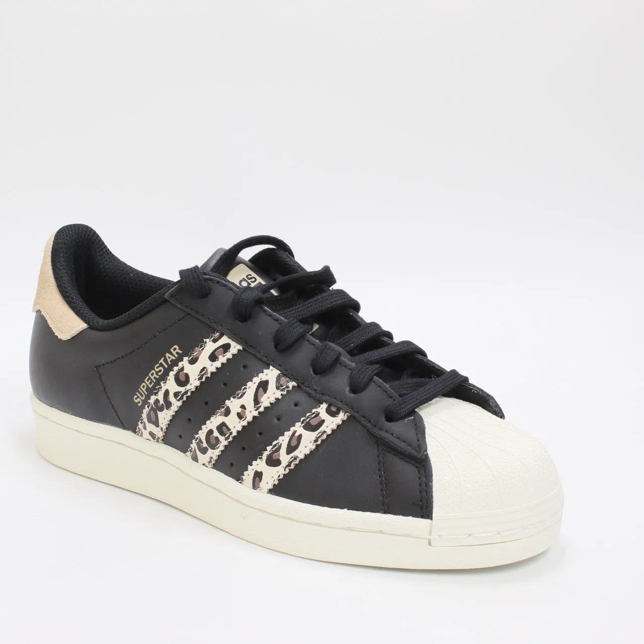 adidas Superstar Black Offwhite Magic Beige Trainers