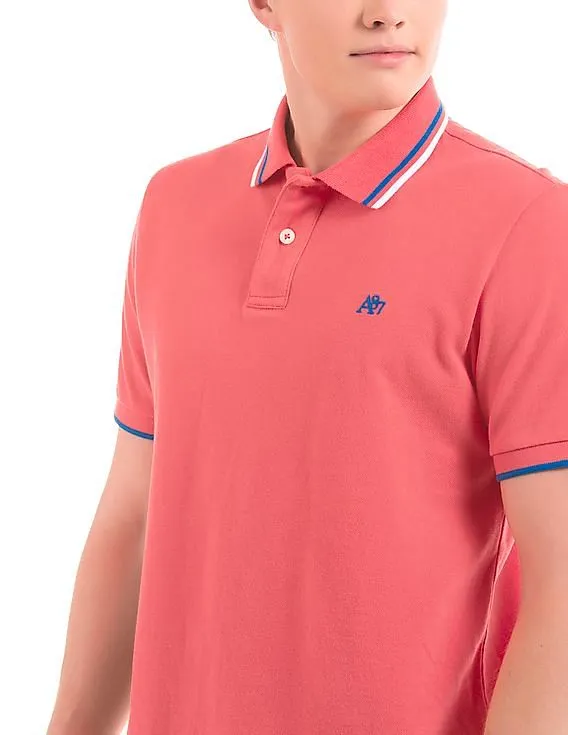 Aeropostale Tipped Pique Polo Shirt