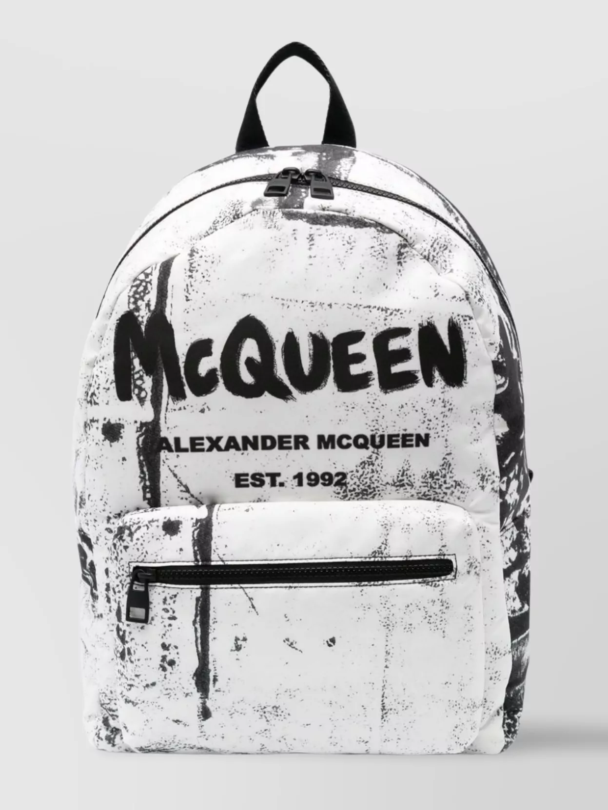 Alexander McQueen   Graffiti print jersey backpack