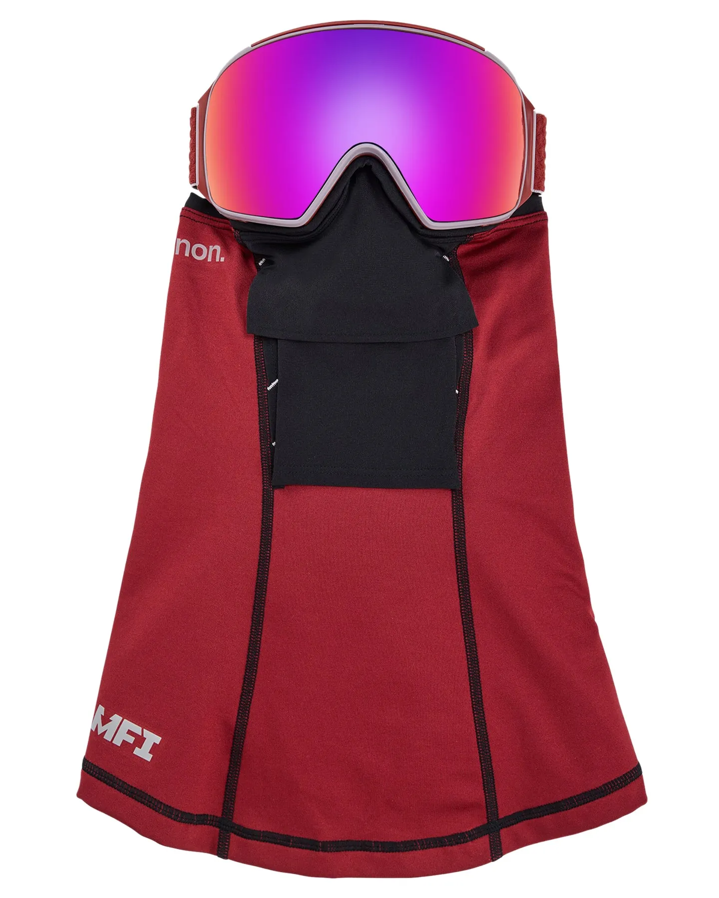 Anon M4 Toric Low Bridge Fit Snow Goggles + Bonus Lens + Mfi Face Mask - Mars/Perceive Sunny Red Lens