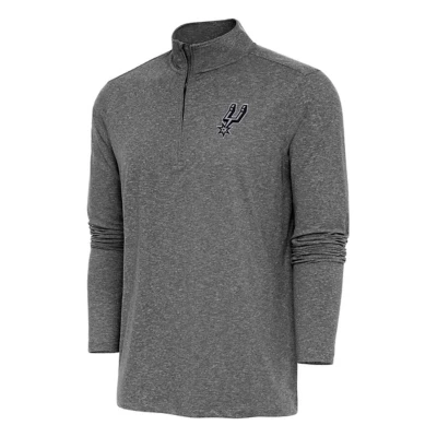 Antigua San Antonio Spurs Hunk 1/4 Zip Pullover Long Sleeve 1/4 Zip