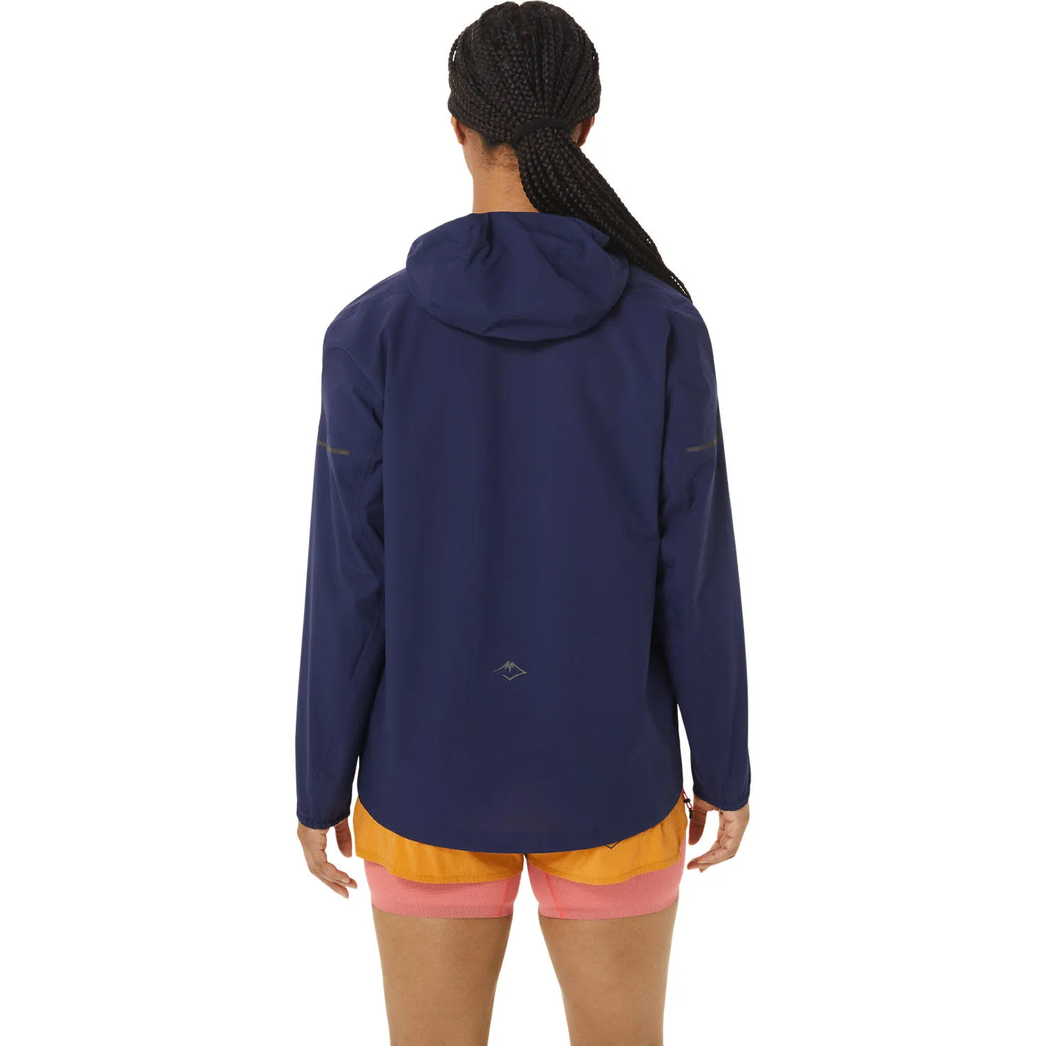 Asics Women's Fujitrail Waterproof Jacket Indigo Blue/Sandstorm | Buy Asics Women's Fujitrail Waterproof Jacket Indigo