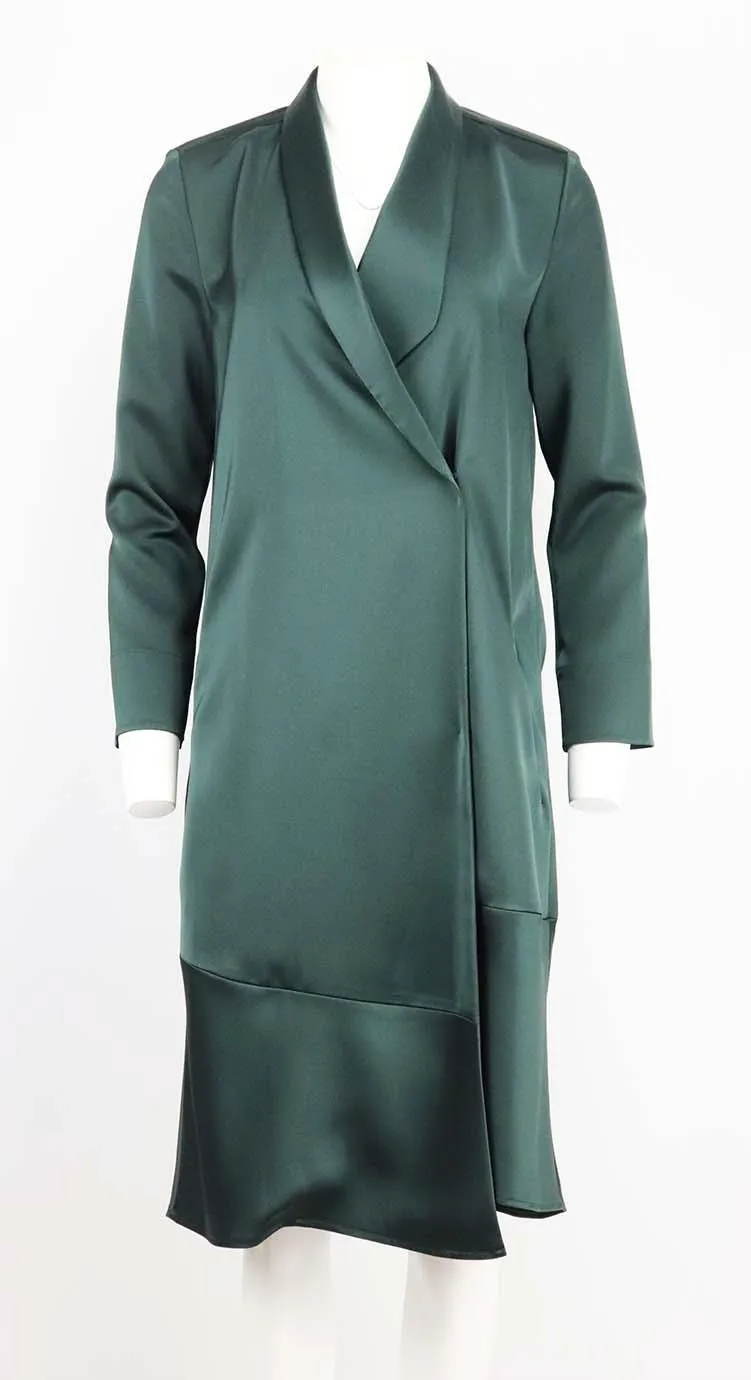 AYR SATIN WRAP DRESS SMALL