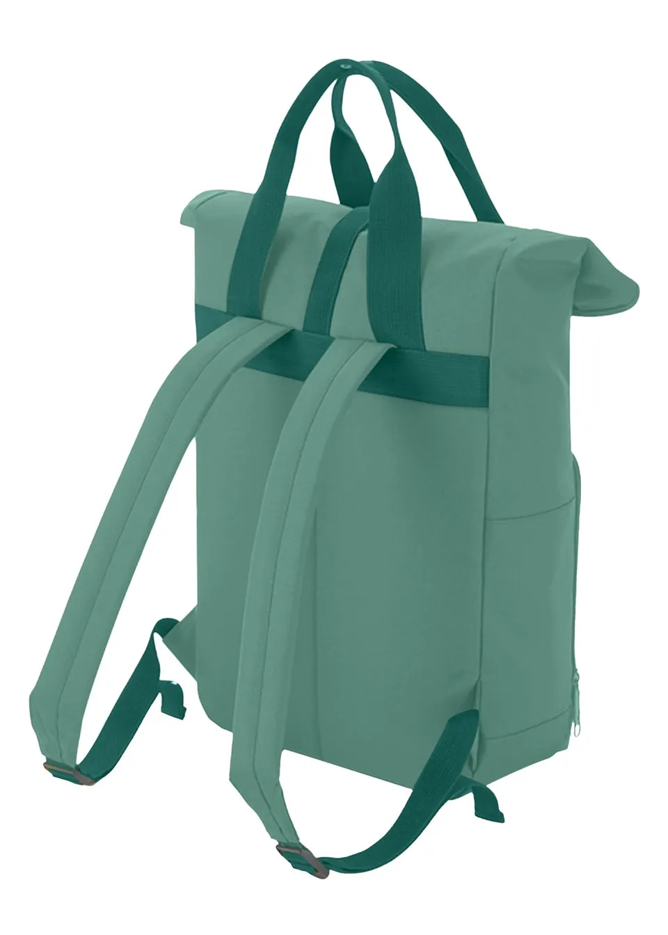 Bagbase Sage Green Twin Handle Roll-Top Backpack