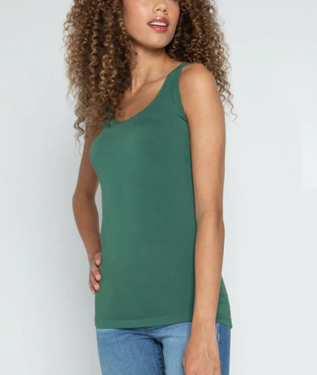 Bamboo Short Scoop Tank