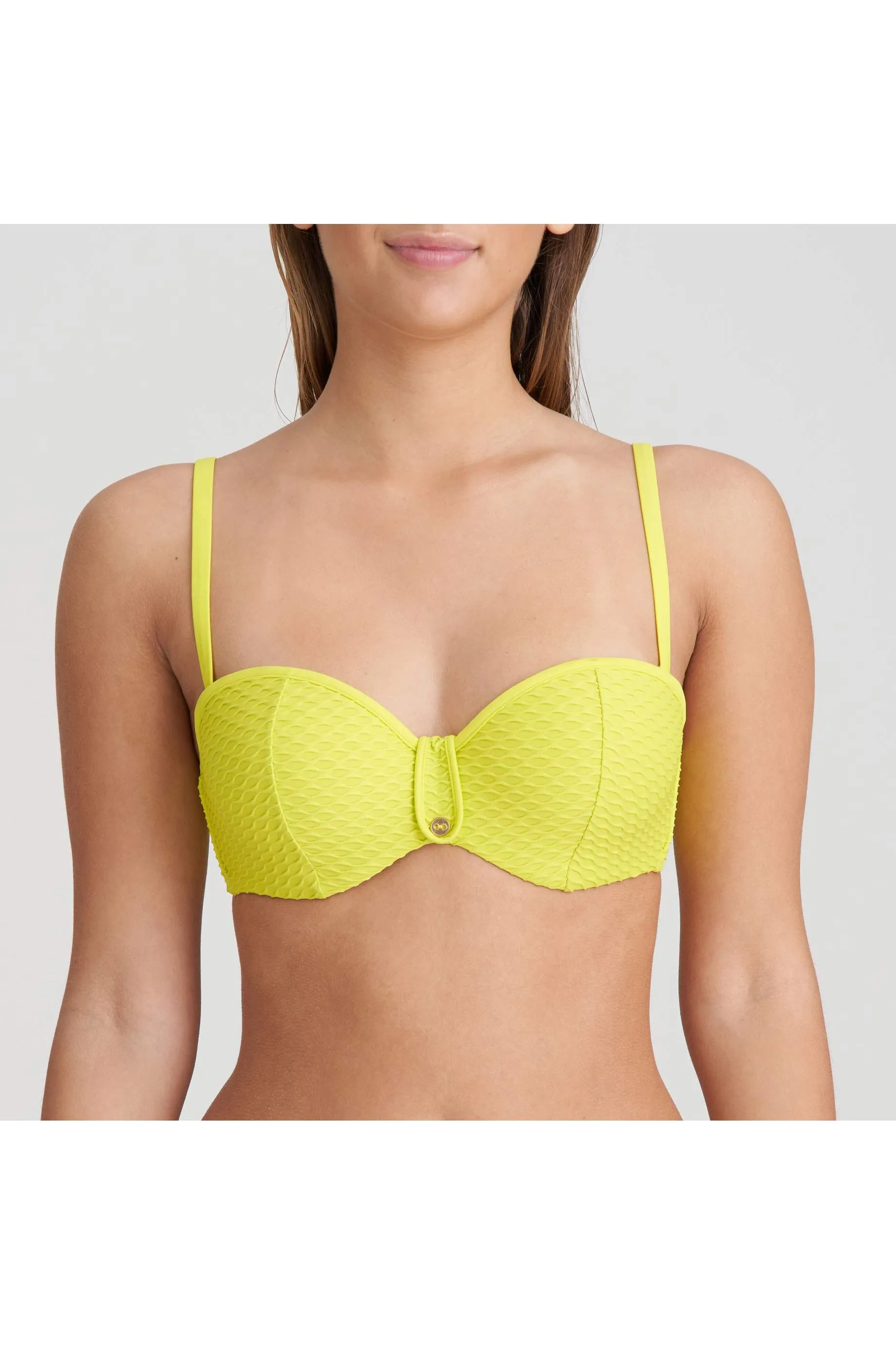 Bandeau Yellow Bikini- Unas1 with Discounts- Bikini bandeau-