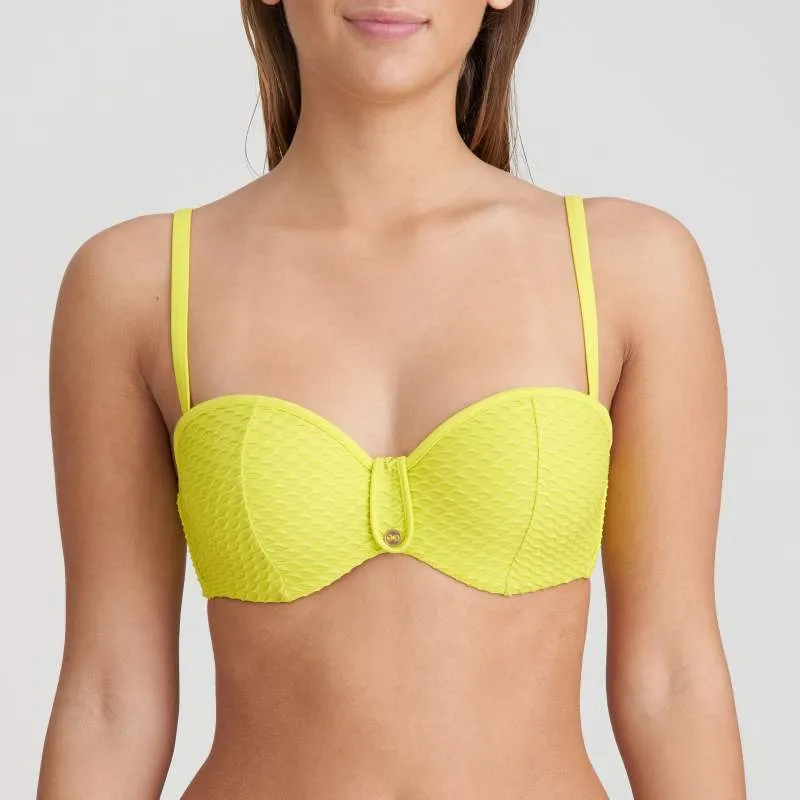 Bandeau Yellow Bikini- Unas1 with Discounts- Bikini bandeau-