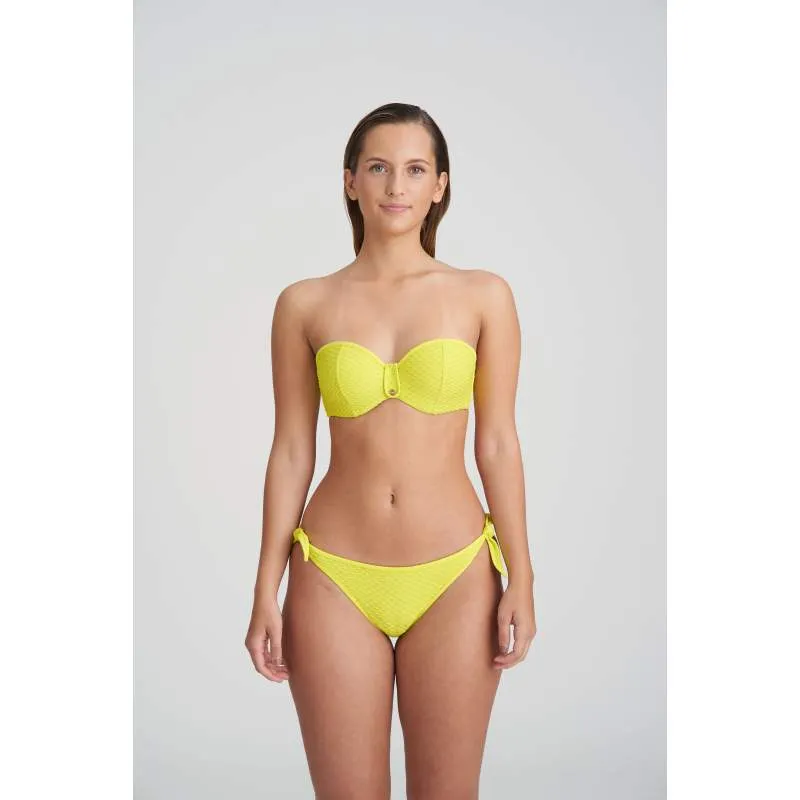 Bandeau Yellow Bikini- Unas1 with Discounts- Bikini bandeau-