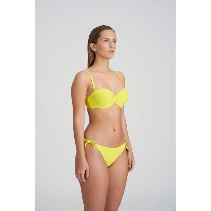 Bandeau Yellow Bikini- Unas1 with Discounts- Bikini bandeau-