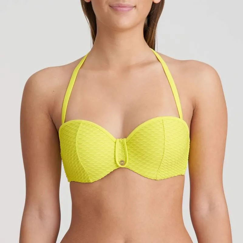 Bandeau Yellow Bikini- Unas1 with Discounts- Bikini bandeau-