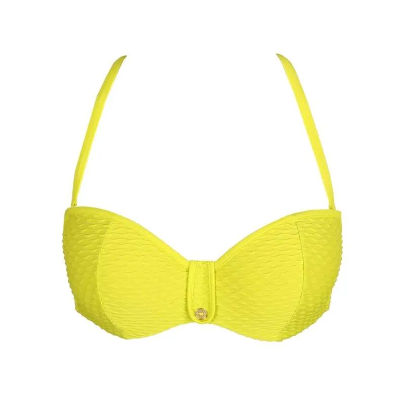 Bandeau Yellow Bikini- Unas1 with Discounts- Bikini bandeau-