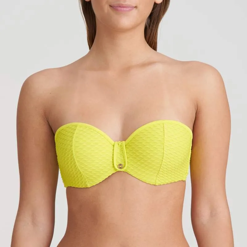 Bandeau Yellow Bikini- Unas1 with Discounts- Bikini bandeau-