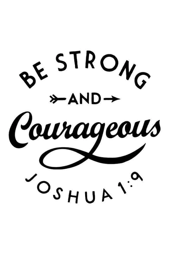 Be Strong & Courageous Tank