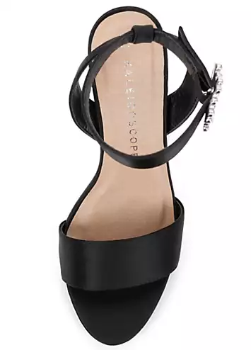 Black Ornate Buckle Heeled Sandals by Kaleidoscope | Kaleidoscope