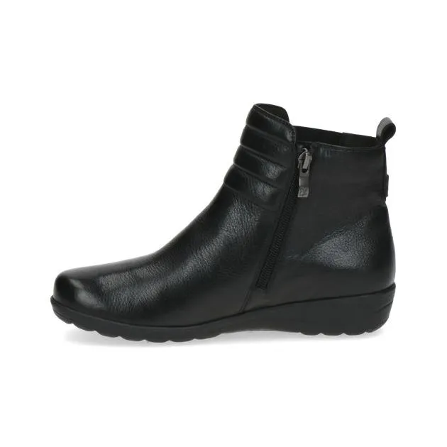 Caprice - Zip-Up Ankle Boot Black