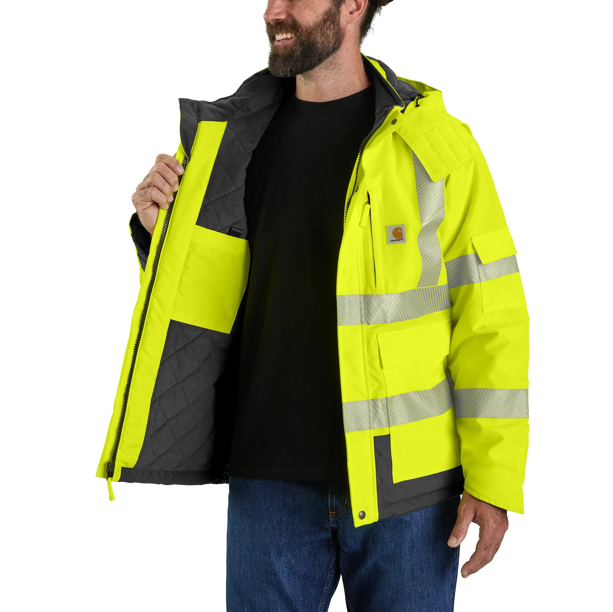 Carhartt Men's Waterproof High-Vis Class 3 Sherwood Jacket