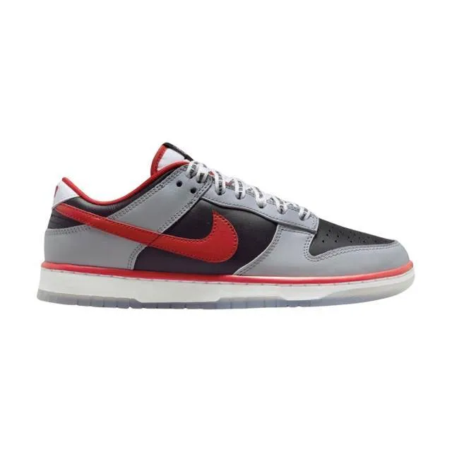 Clark atlanta university x nike dunk low (panthers/ black/ classic charcoal/ white/ team scarlet red