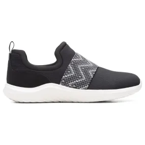 Clarks Nova Way Black/Black Slip-On (Women's)