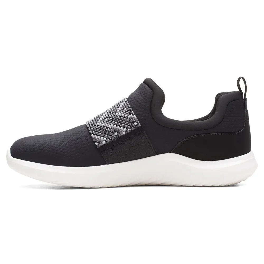 Clarks Nova Way Black/Black Slip-On (Women's)