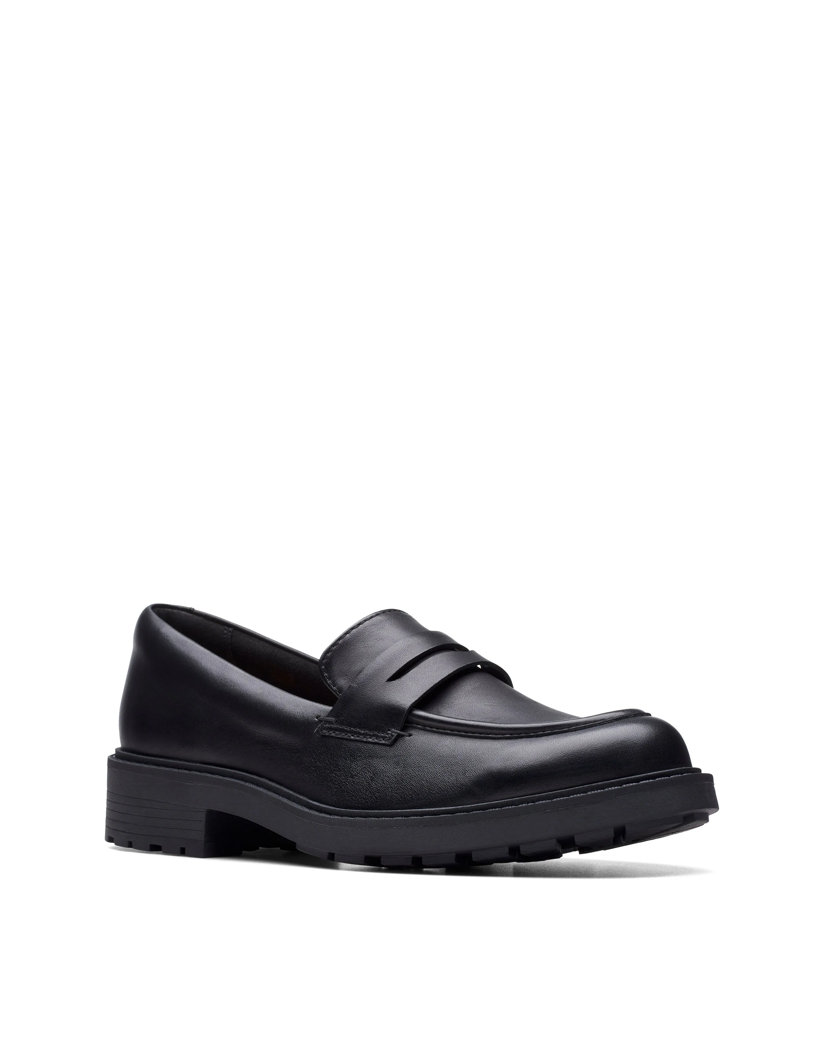 Clarks Orinoco2 Penny Leather Loafer Wide Fit | Simply Be