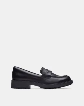 Clarks Orinoco2 Penny Leather Loafer Wide Fit | Simply Be