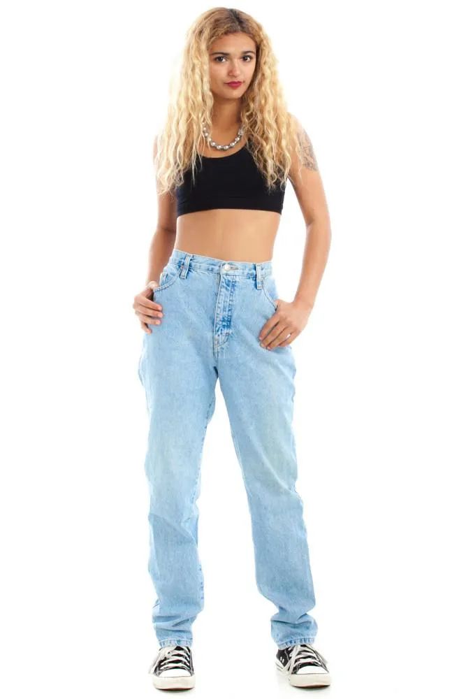 Classic Vintage Mom Jeans - Blue