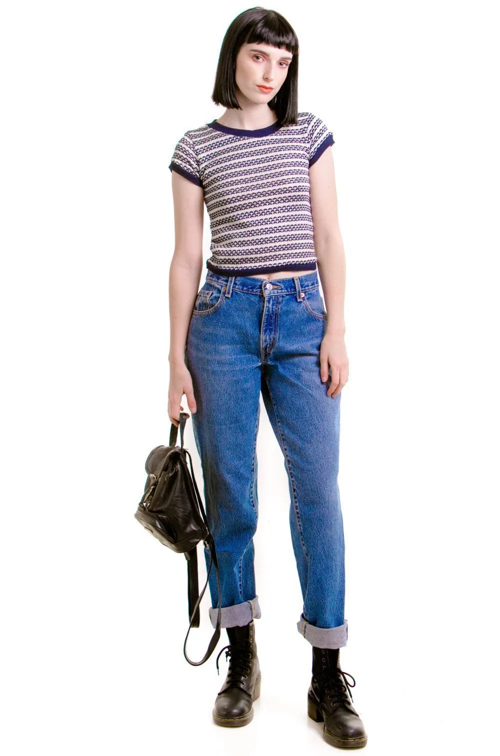 Classic Vintage Mom Jeans - Blue