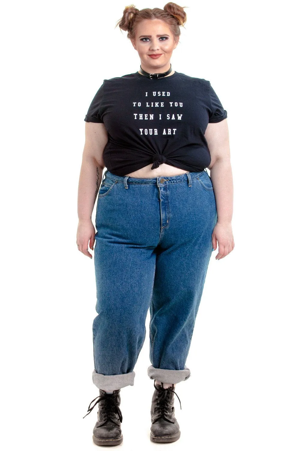 Classic Vintage Mom Jeans - Blue