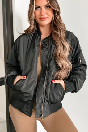 Closing The Distance Bomber Jacket (Black)