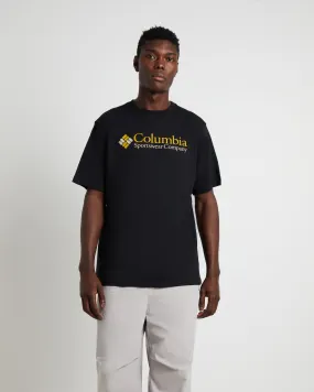 Columbia CSC Retro Logo Graphic Short Sleeve T-Shirt in Black