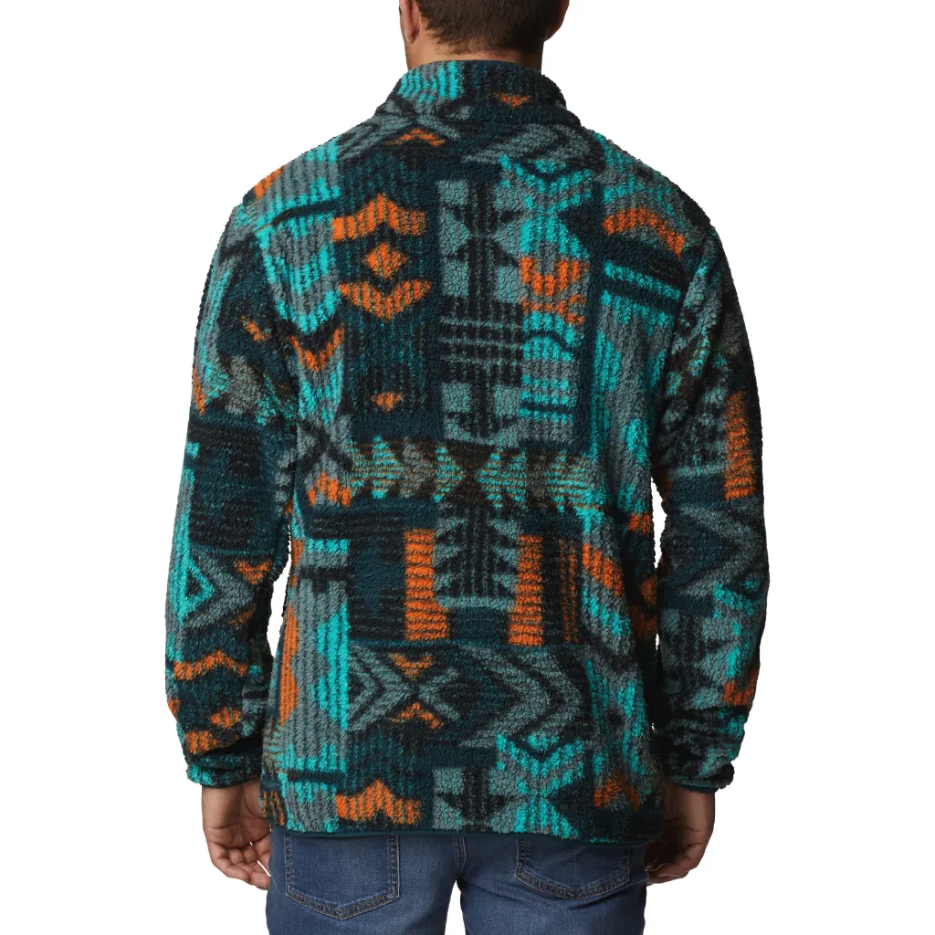 Columbia Men's Rugged Ridge II Printed Sherpa 1/2 Snap Fleece