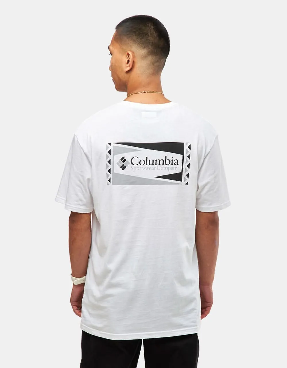 Columbia North Cascades T-Shirt - White/Hex Flag