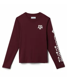 Columbia Women's Maroon Tidal Long Sleeve Tee