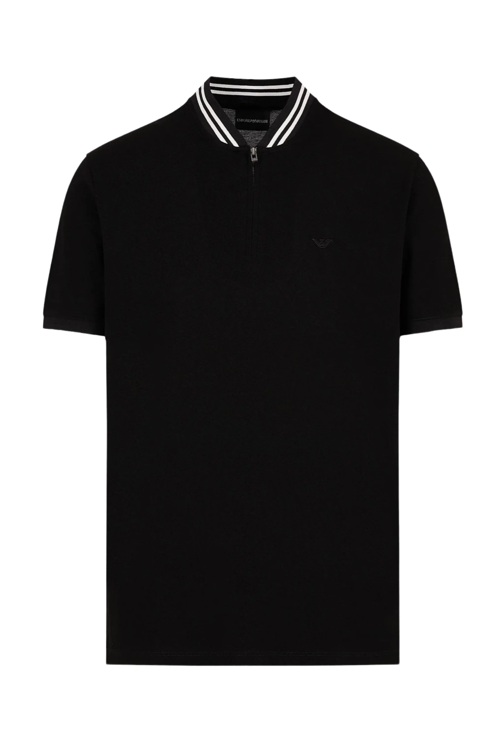 Contrast Trim Polo Shirt Black 