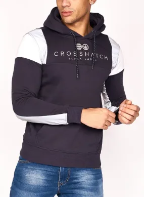 Crosshatch Pillworth Reflective Hoodie Navy