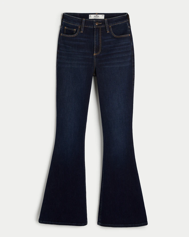 Curvy High-Rise Dark Wash Flare Jeans