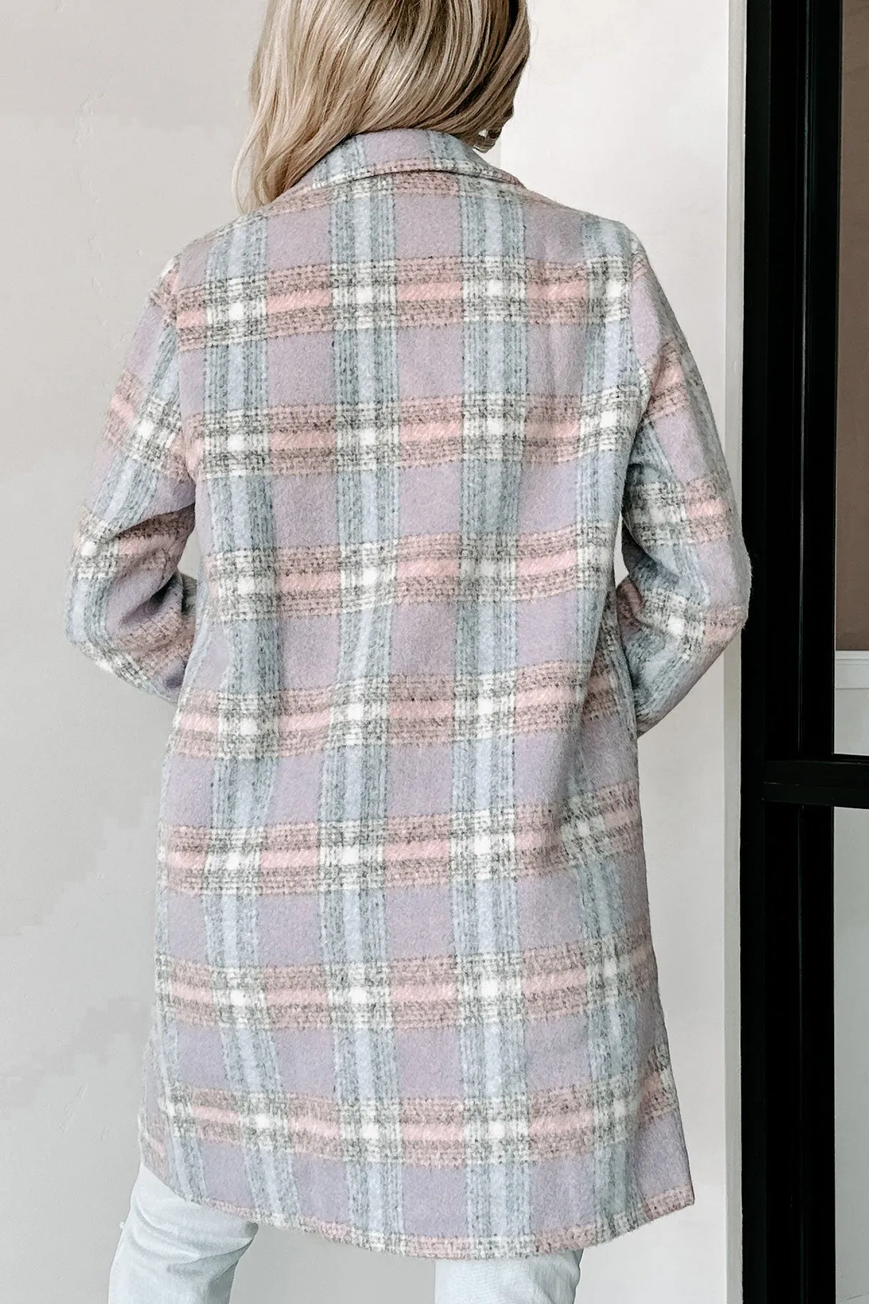 Cutest Quality Plaid Jacket (Blue/Pink/White)