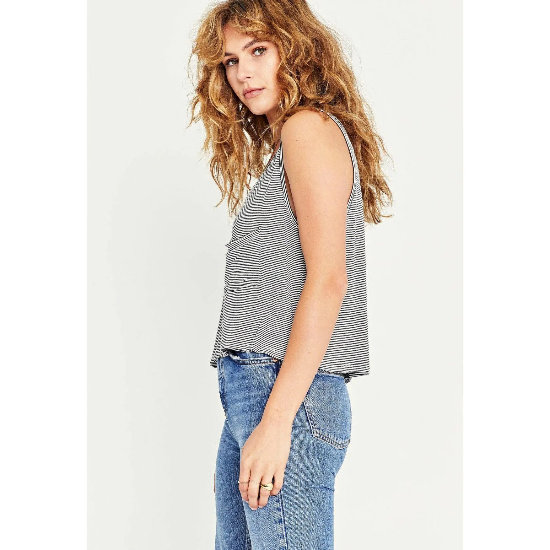 Doillion Striped Boxy Tank