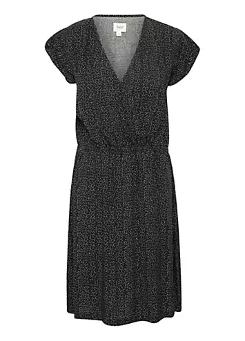 Edua V-Neck Short Sleeve Wrap Dress by Saint Tropez | Look Again