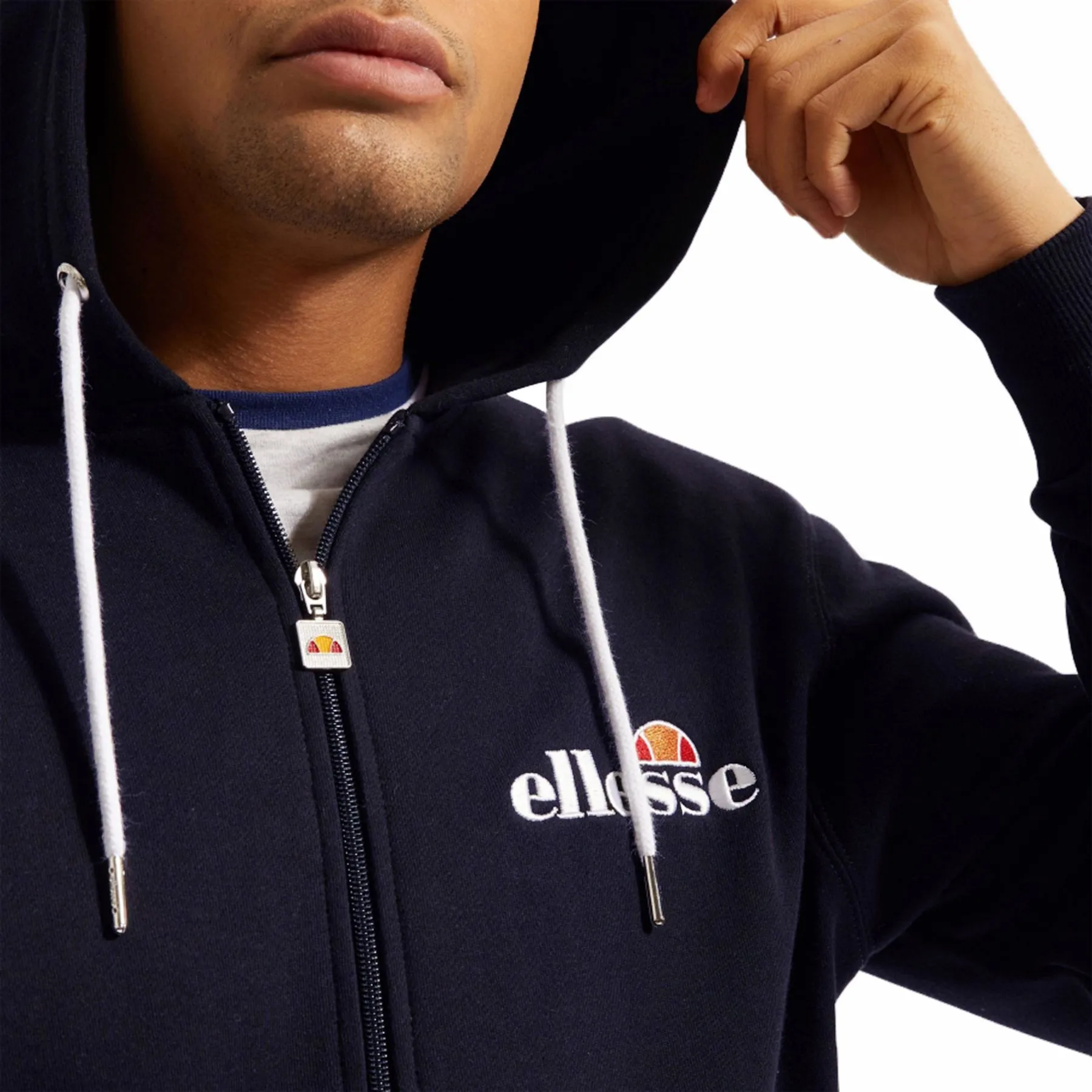 Ellesse Briero FZ Zip Hoodie Navy