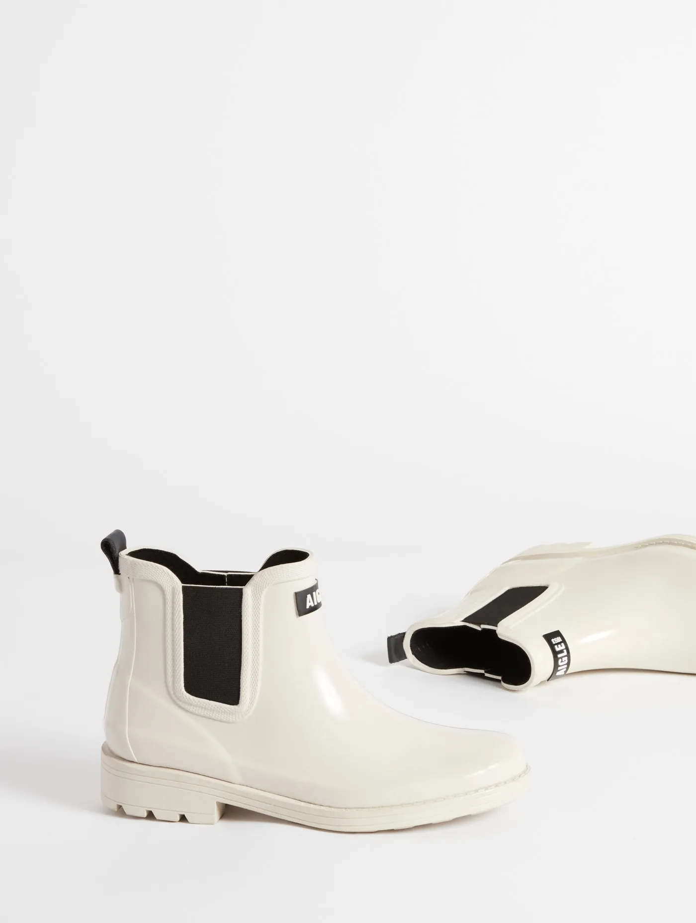 Equestrian-inspired ankle rain boot